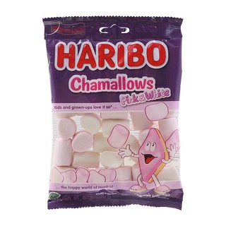 Haribo Chamallows Pink&amp;White ฮาริโบ้ มาร์ชเมลโล่ นำเข้าจากตุรกี มี 2 ขนาด (70/150กรัม)