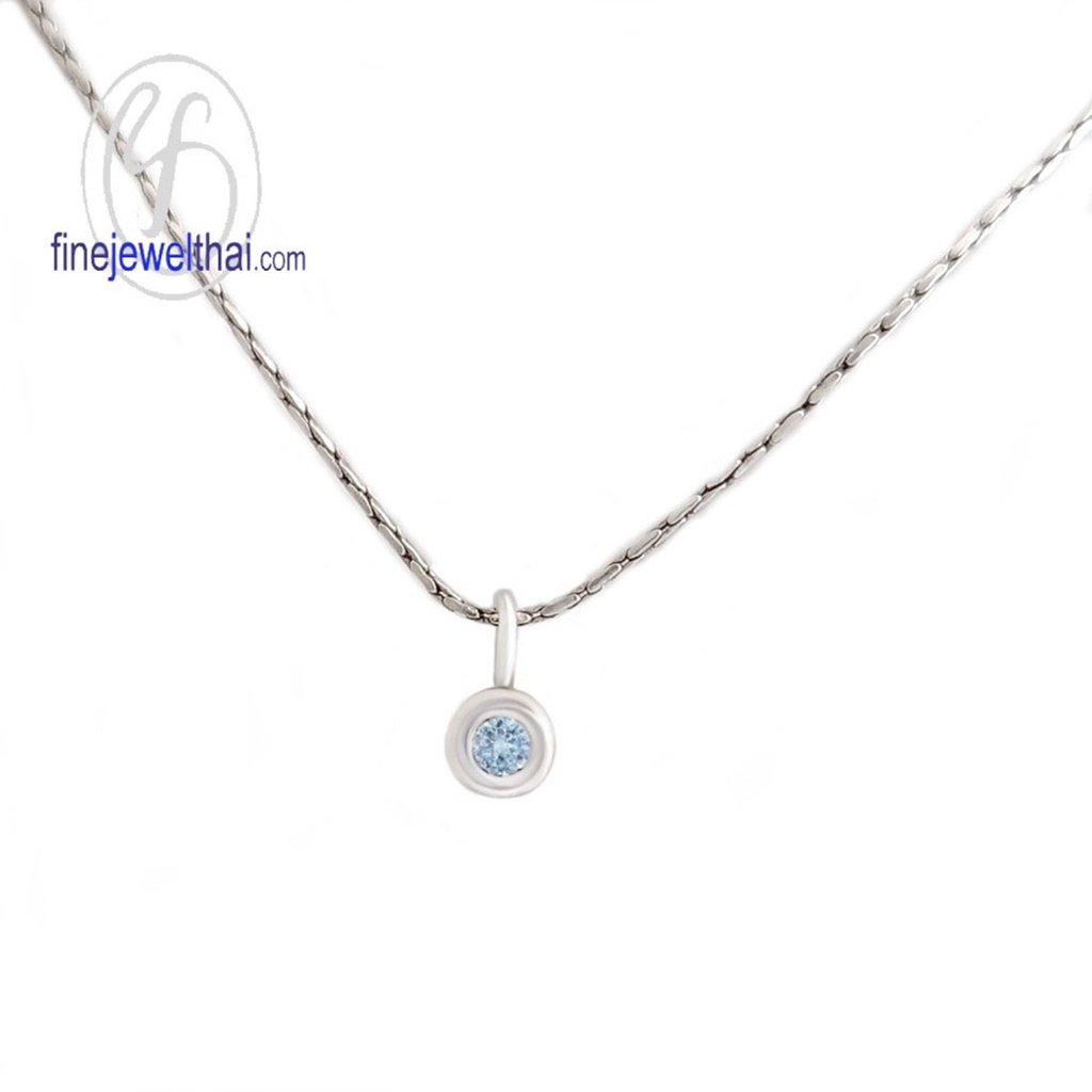 finejewelthai-จี้โทพาซ-โทพาซ-จี้พลอย-พลอยประจำเดือนเกิด-topaz-silver-pendant-birthstone-p1132tp00