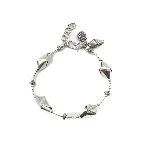 dsp-สร้อยข้อมือเงินร้อยชาร์มข้าวต้มมัด-เงินแท้-925-dsp-925-sterling-silver-beads-bracelet-cfs0001