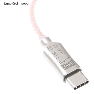 [Emprichhood] Type-C To 3.5 มม. 32 บิต / 384Khz Dsd64 / 128 Hifi Dac อะแดปเตอร์เสียง