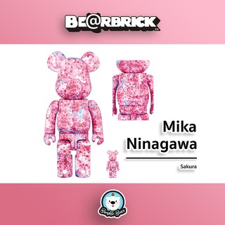 [‼️ของแท้, พร้อมส่ง‼️] 400%+100% Bearbrick Mika Ninagawa [Sakura]