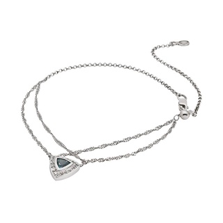 A.CEMI Atlantis Blue Topaz Bracelet พลอยแท้ บลูโทพาส สร้อยข้อมือพลอยแท้ บลูโทพาส  ข้อมือเงินแท้ ชุบทอง 18K โรสโกลว์