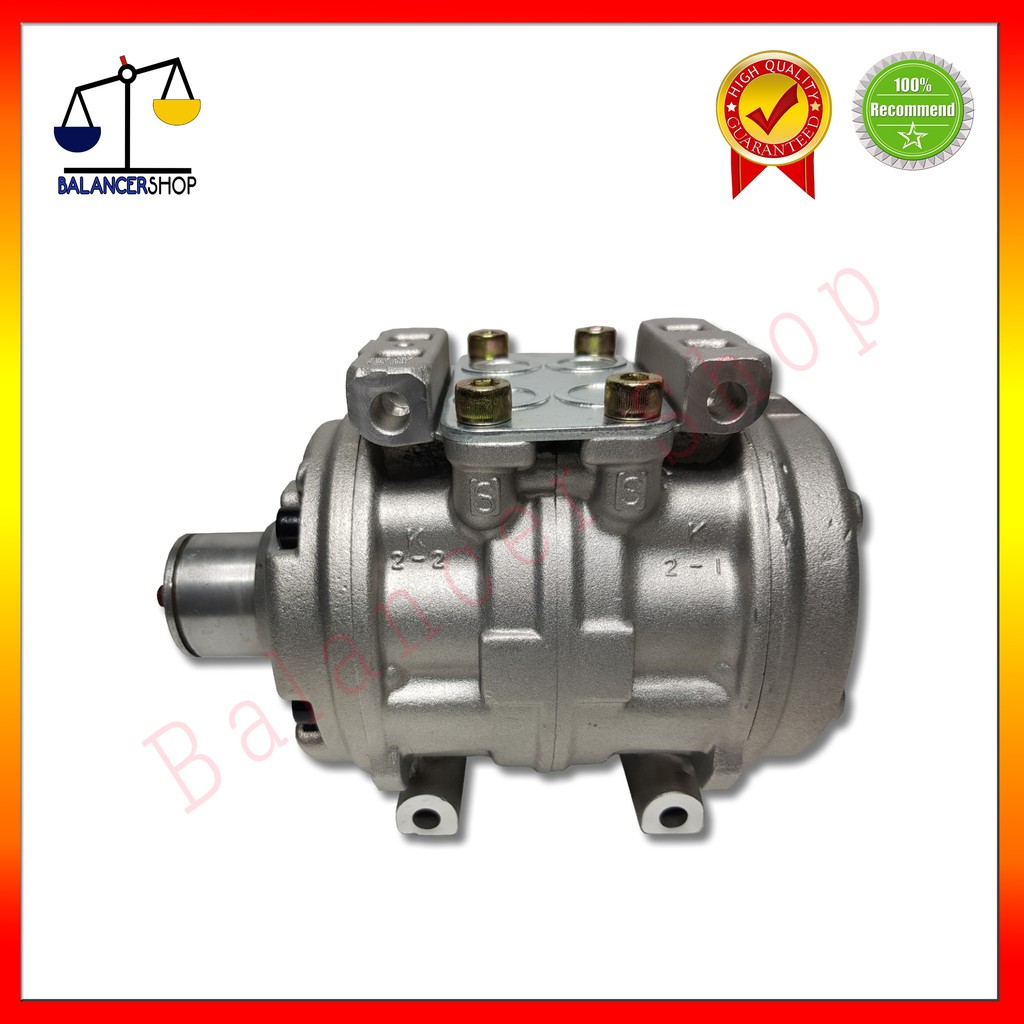 คอมเพรสเซอร์แอร์-compressor-10p13c-คอมแอร์-10p13c-r134a-ของใหม่-100-ไม่มีชุดหน้าคลัช-รับประกัน-1-เดือน