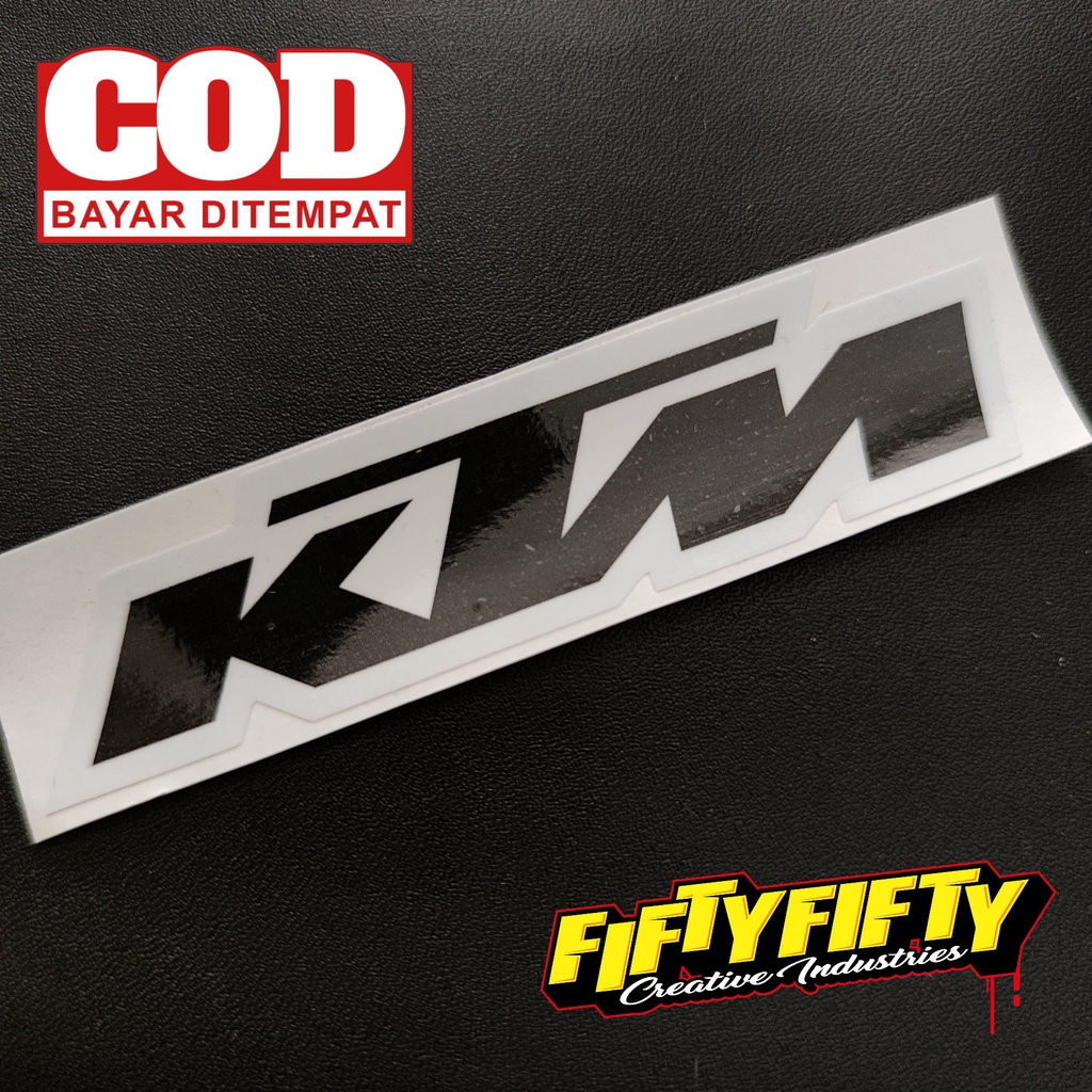 hitam-ktm-สติกเกอร์เคลือบลามิเนต-กันน้ํา-พิมพ์ลาย-สีดําวาว-สําหรับติดตกแต่งหมวกกันน็อค-รถจักรยานยนต์-รถยนต์