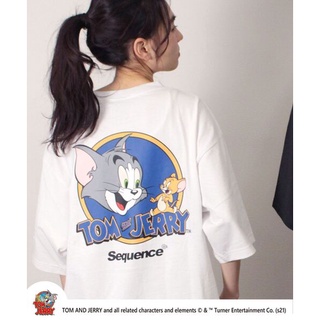 🌟พร้อมส่ง🌟[พร้อมส่ง] เสื้อยืดแขนสั้นลายแมวและหนู B One Soul Sequence Tom And Jerry
