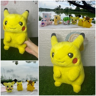 ตุ๊กตาปิกาจู พิคาชู ปุ๊กปิ๊ก แบ๊วๆ Pikachu Pokémon งาน McDonalds ป้ายจาง ป้ายโดนเขียน