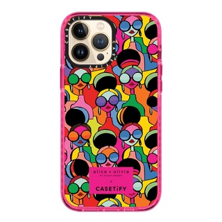 Casetify Rainbow Stace Face Case 13 Pro Max  Impact Case  สี: Hot Pink [Pre-order]