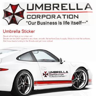 สติ๊กเกอร์ resident evil umbrella corporation กันน้ําสําหรับติดตกแต่งรถยนต์