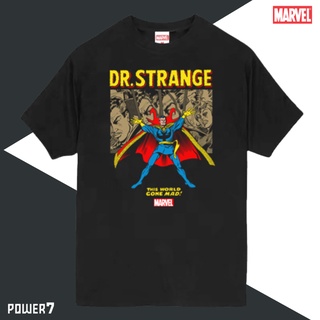 Power 7 Shop เสื้อยืดการ์ตูน ลาย มาร์เวล Doctor Strange ลิขสิทธ์แท้ MARVEL COMICS  T-SHIRTS (MVX-038)