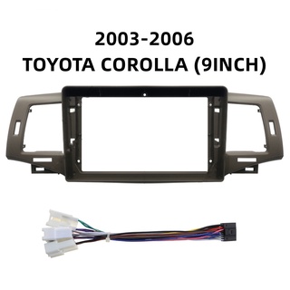 อะแดปเตอร์กรอบรถยนต์ สําหรับ Toyota Corolla G Altis 2003-2006 Android Radio Dask Kit Fascia