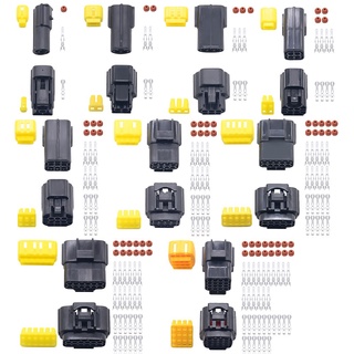 5 ชุด 2/3/4/6/8/10 Pin Way อุปกรณ์ปลั๊กเชื่อมต่อสายไฟกันน้ําสําหรับรถยนต์รถบรรทุกรถยนต์