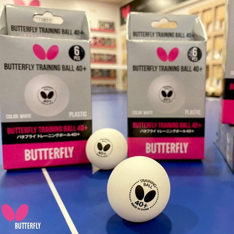 ภาพหน้าปกสินค้าลูกปิงปองฝึกซ้อม ยี่ห้อ BUTTERFLY รุ่น TRAINING BALL 40+ ( 6 ลูก ) จากร้าน pingponginter_vipha บน Shopee