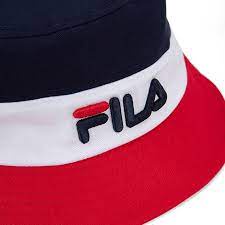 fila-หมวกบักเก็ต-3สีแดง-กรมท่า-ขาว