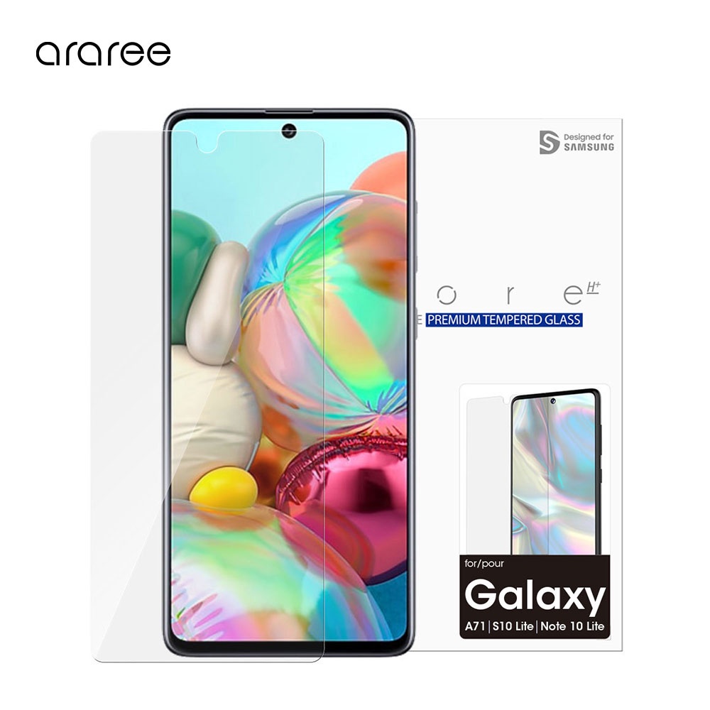 araree-ฟิล์มกระจก-galaxy-a71-core-h-tempered-glass