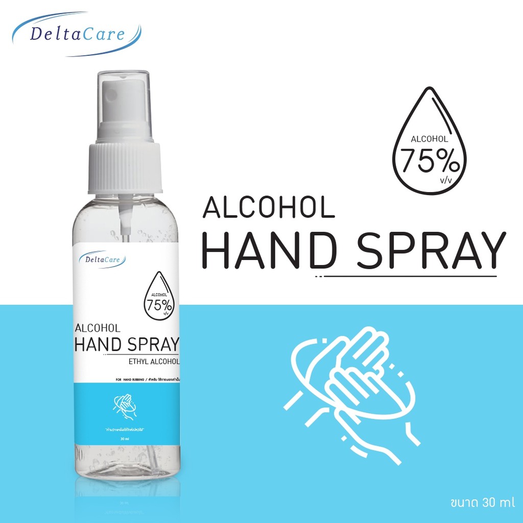 ALCOHOL HAND SPRAY (แอลกอฮอล์น้ำขวดสเปรย์ 53 ml ) Shopee Thailand