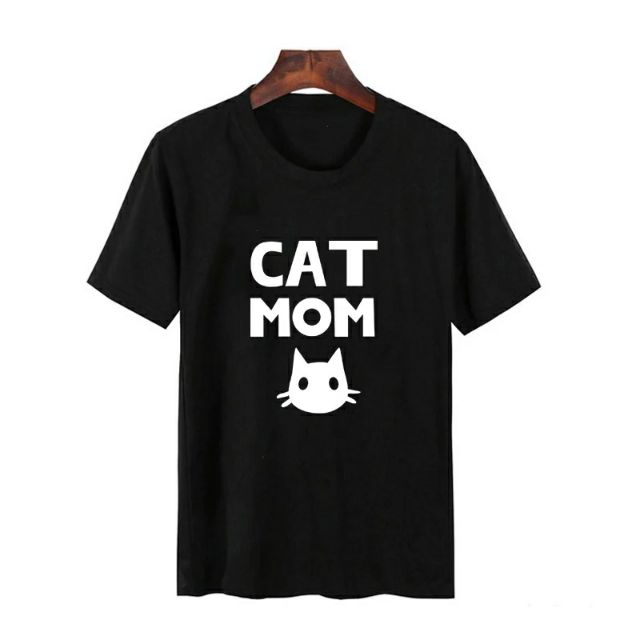 ภาพสินค้าพร้อมส่ง hot hit เสื้อยืดสกรีนลายcat mom เสื้อยืดลายน่ารัก เสื้อยืดคอกลมแขนสั้นมีสำดำและสีขาว จากร้าน kittiyalingkkklll บน Shopee ภาพที่ 3