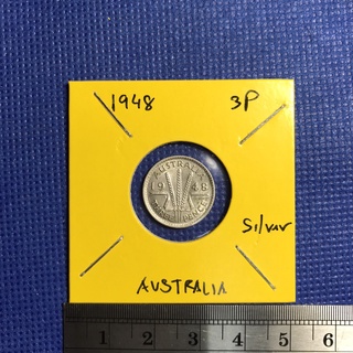 Special Lot No.60024 เหรียญเงิน ปี1948 ออสเตรเลีย 3 PENCE เหรียญสะสม เหรียญต่างประเทศ เหรียญเก่า หายาก ราคาถูก