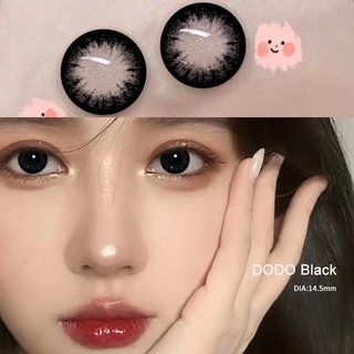 DODO Black / คอนแทคเลนส์ 14.5mm ใช้งานได้ไม่เกิน 1 ปี มีค่าสายตาให้เลือกตั้งแต่ 0.00 ถึง - 8.00