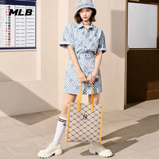☀️ พร้อมส่ง [ของแท้💯% กระเป๋าMLB TOTE BAG กระเป๋าสะพายข้าง กระเป๋าถือ กระเป๋าNY