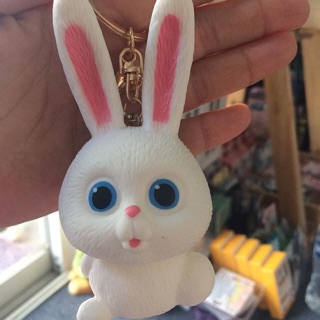 พวงกุญแจกระต่าย น่ารักสีขาว