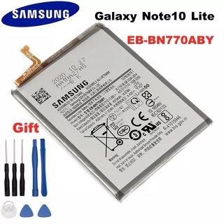 แบตเตอรี่Samsung Original EB-BN770ABYสำหรับSamsung Galaxy Note10 Liteของแท้แบตเตอรี่4500MAh + เครื่องมือ