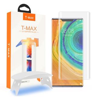 T-Max Liquid Huawei P60 P50 P40 P30 P20 Mate 60 50 40 30 20 Nova 10 9 Pro 3D กาวเต็ม UV กระจกนิรภัย