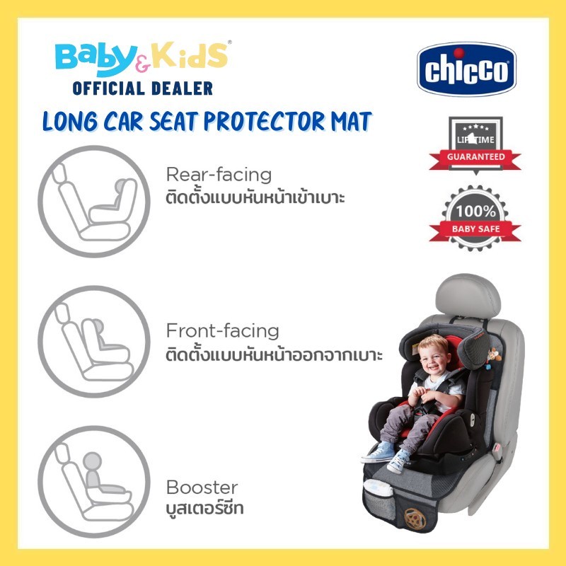 chicco-แผ่นรองคาร์ซีท-เบาะรองคาร์ซีท-คาร์ซีท-คาร์ซีทเด็ก-long-car-seat-protector-mate