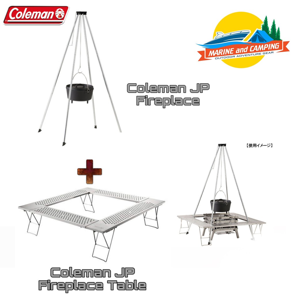 coleman-japan-fireplace-table-fireplace-stand-set