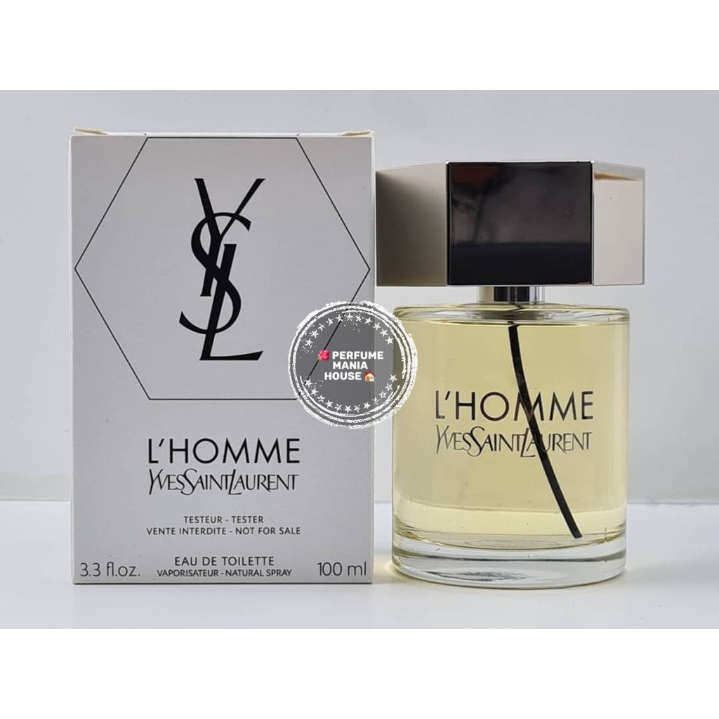 ของแท้!!! Yves Saint Lauren (YSL) L'Homme EDT 100ml Tester box ป้ายไทย ...