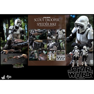 พร้อมส่ง 📦 Hot Toys MMS612 1/6 Star Wars: Return of the Jedi - Scout Trooper and Speeder Bike