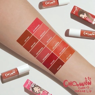 พร้อมส่ง ลิปเนื้อมูส สีแมท chowon ลิปกันน้ำ ลิปสติก สีติดทน