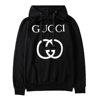 🔥🔥GU*CC-Iใหม่หลวมผ้าฝ้ายแขนยาวคนรักเสื้อยืดคลุมด้วยผ้า