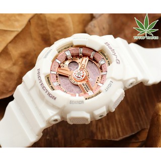 baby-g Casio ของแท้ 100%  นาฬิกาผู้หญิง รุ่น bA 110  white