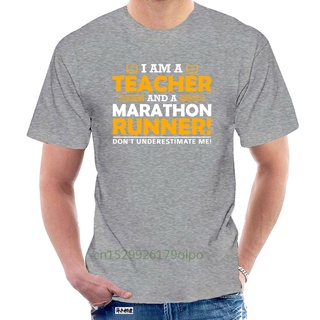 เสื้อยืด พิมพ์ลาย Marathon Runner แฟชั่นสําหรับผู้ชาย และผู้หญิง097509