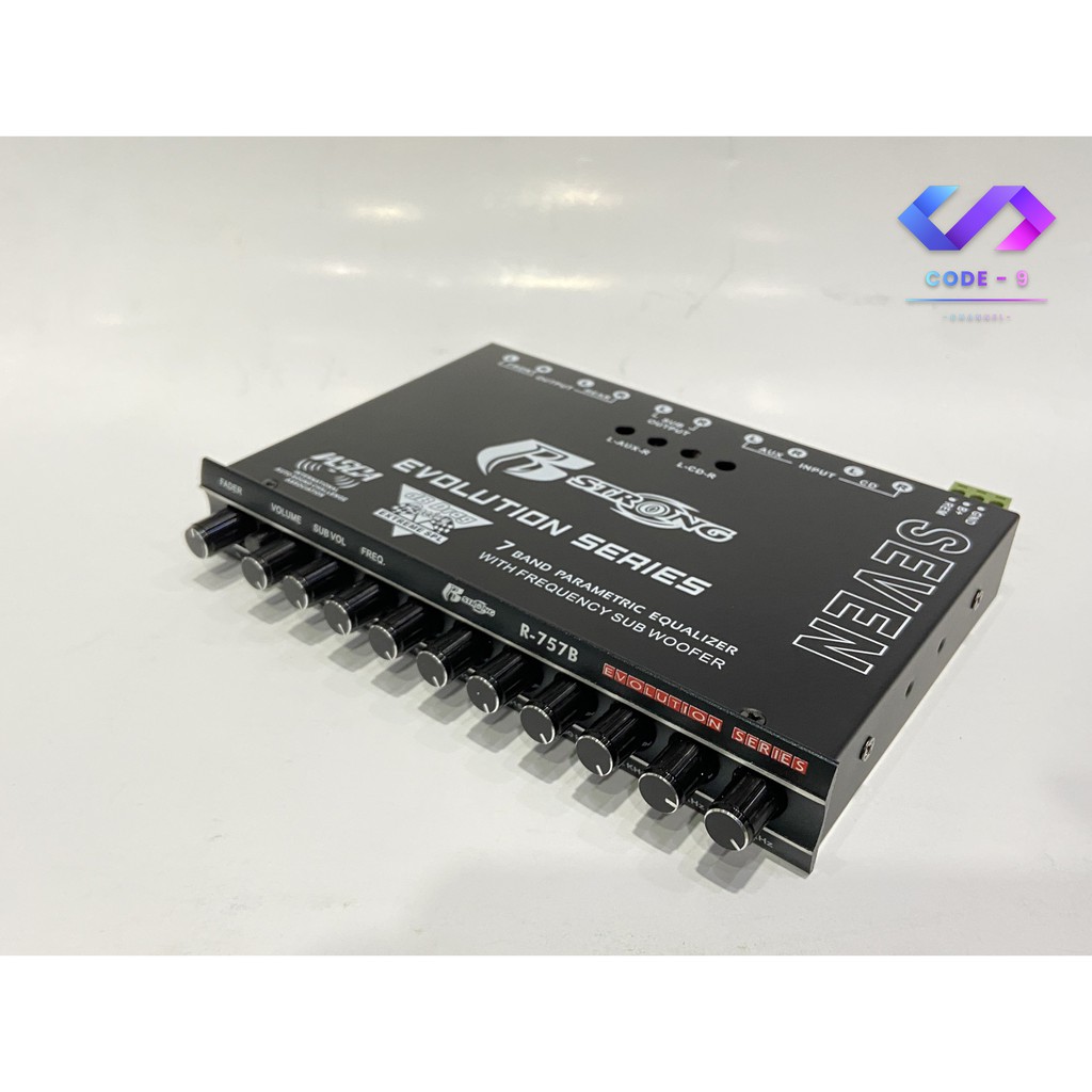 r-strong-r757b-ปรีแอมป์รถยนต์-ปรีแอมป์-7แบนด์-r-strong-แจ็คทิฟฟานี่-ลูกบิดอลูมิเนียม-มีช่องปรับ-gain-in-put-ปรีแอมป์