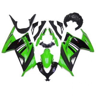 ชุดสีแต่งนินจา 300 สีดำแฟริ่งแต่งนินจา 250 สีดำNinja 300 green color set, color set ninja300, ninja250 green, ninja 300
