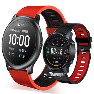 สินค้า สาย xiaomi haylou solar Ls05 smartwatch สาย  สายนาฬิกาข้อมือซิลิโคน for xiaomi haylou smart watch อุปกรณ์เสริมสมาร์ทวอทช์ xiaomi mi watch color strap
