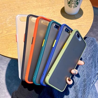 เคสโทรศัพท์ ปุ่มสีผิวด้าน Infinix Smart 4 / Smart 5 / Smart 5Pro / Smart HD เคสกันกระแทก เคสขอบสี ขอบนิ่มหลังแข็ง