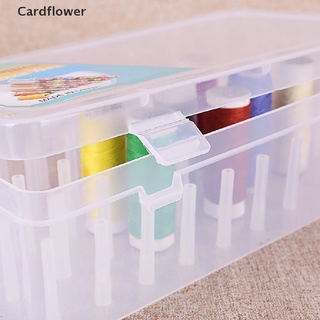 &lt;Cardflower&gt; กล่องพลาสติกใส สําหรับใส่ด้ายเย็บผ้า 42 ชิ้น