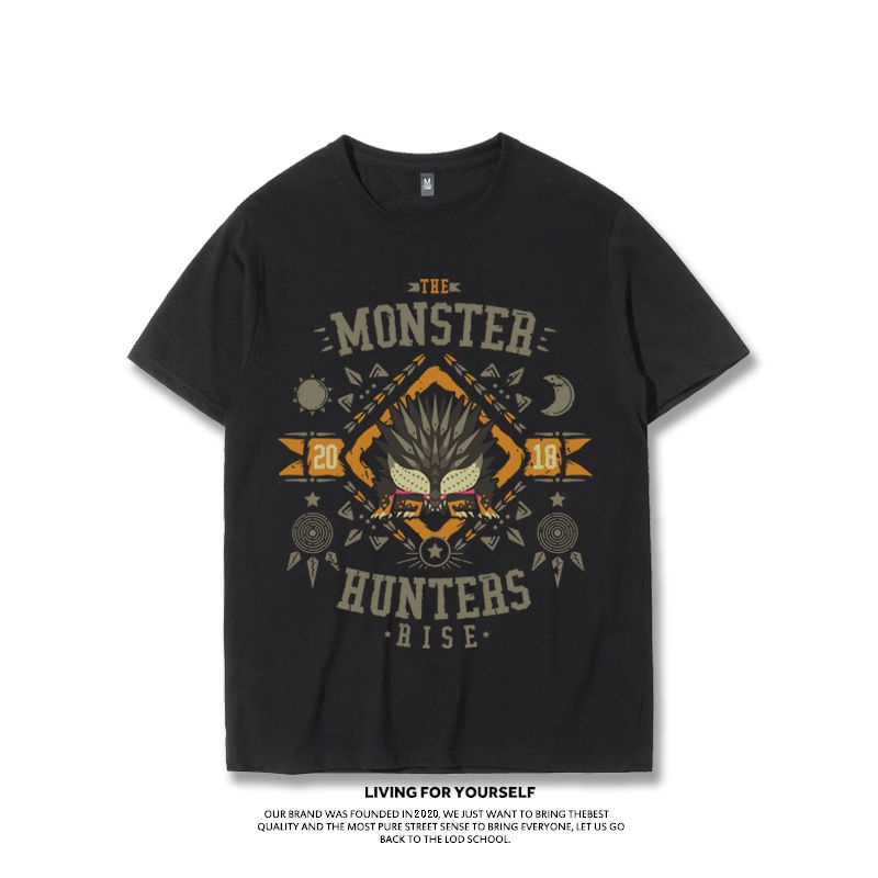 เสื้อยืดผู้ชาย-monster-hunter-rise-joint-เสื้อยืดสวิทช์เกมอุปกรณ์ต่อพ่วงเสื้อผ้าการพิมพ์สองมิติ-ins-tide-แบรนด์แขนสั้น-m