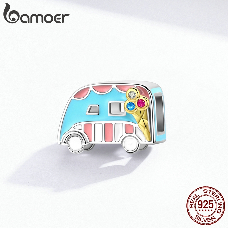 bamoer-ที่มีสีสันไอศครีมรถเสน่ห์เหมาะสำหรับ-925-เงินกำไลข้อมือ-diy