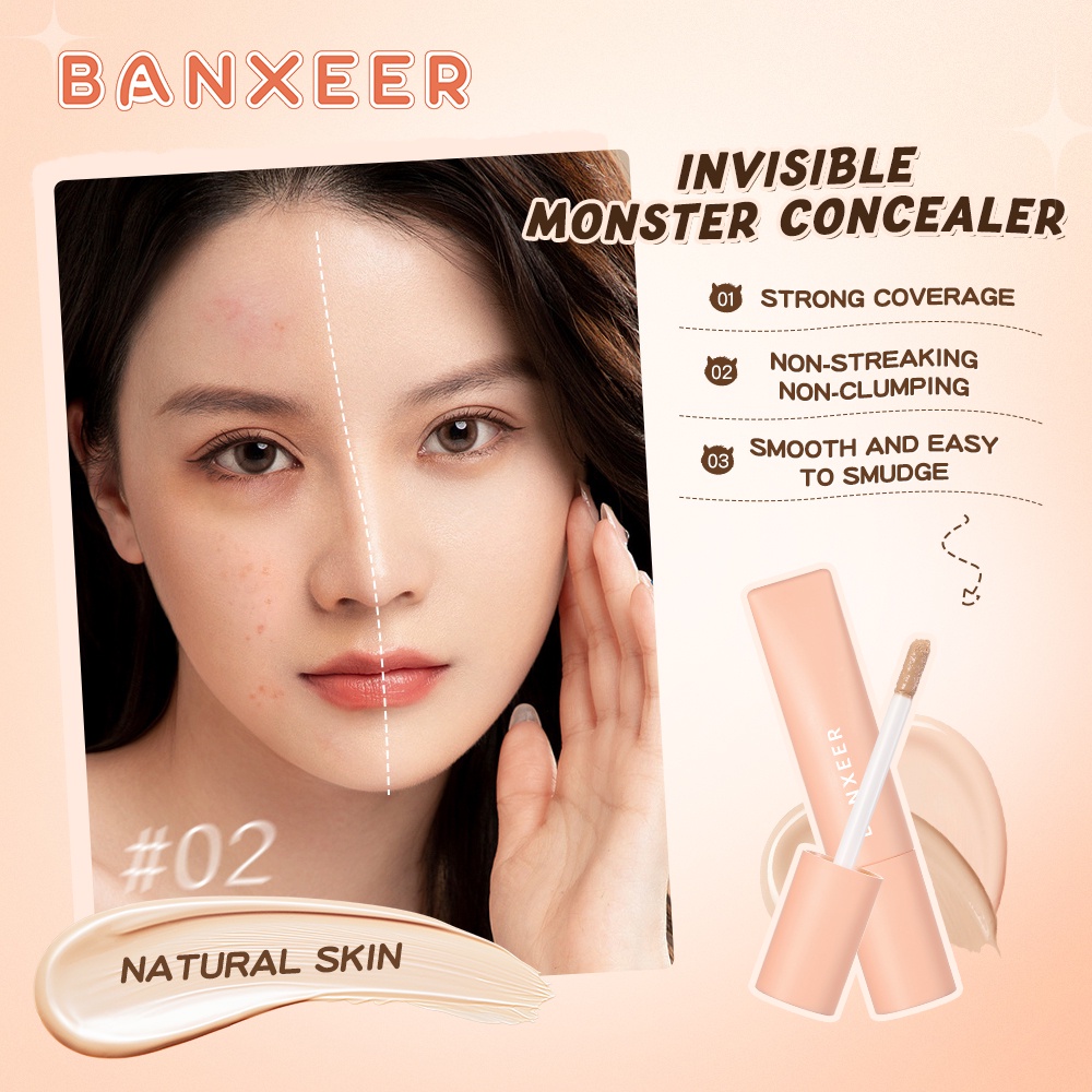 ภาพสินค้าBANXEER แบงเซียร์ ซอฟท์ แอนด์ อินวิซิเบิล มอนส์เตอร์ คอนซีลเลอร์ Invisible Concealer Cream จากร้าน banxeer_officialstore บน Shopee ภาพที่ 1