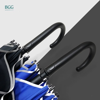 BGG Night Reflective Walking Umbrella ร่มยาว แถบสะท้อนแสง อัตโนมัติเปิด กันแดด กันฝน (WA1042)