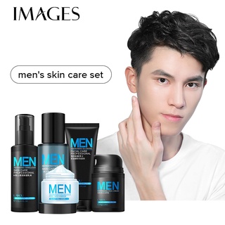 ภาพหน้าปกสินค้าMMZ131 IMAGES เซ็ตบำรุงผิวผู้ชาย Men\'s Facial Cleanser/Toner/Lotion/Moisturizer/Sleep Mask Skincare ชุด 5 ชิ้น ที่เกี่ยวข้อง