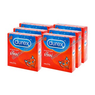 สินค้า ถุงยางอนามัย Durex Love 6 กล่อง (18 ชิ้น)