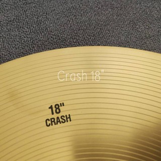 ฉาบ Crash 18 นิ้ว" รุ่น HR-18 (แฉกลองชุด, ฉาบกลองชุด, 18"/45cm) 1 ชิ้น