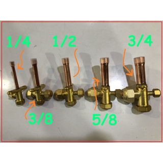 ภาพหน้าปกสินค้า[ 1 ชิ้น ] Service Valve เซอร์วิสวาล์ว แอร์ สำหรับน้ำยา R410a / R32 หัวแฟร์ 5/16 มีทุกขนาด 1/4 ถึง 3/4 แบบตรง เลือกขนาดท ที่เกี่ยวข้อง