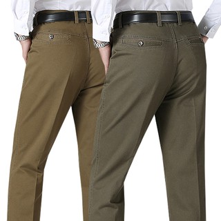 [สี่สีให้เลือก] กางเกงขายาว คุณภาพสูง กางเกงขายาว สีดํา ทรงสลิมฟิต เกาหลี สูท กางเกงขายาว ตรง ไม่เป็นเหล็ก ขนาดใหญ่ ยืดหยุ่น กางเกงขายาว O