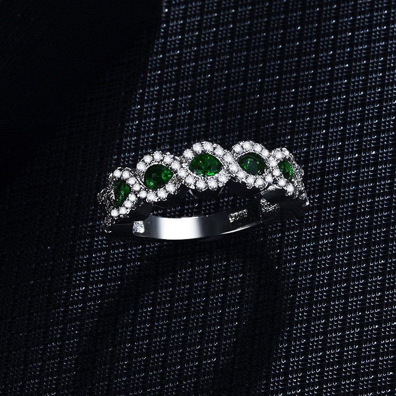 แหวนเพชรชุบแพลตตินัม-ประดับเพทาย-aaa-ทับทิม-มรกต-สําหรับผู้หญิง-งานแต่งงาน