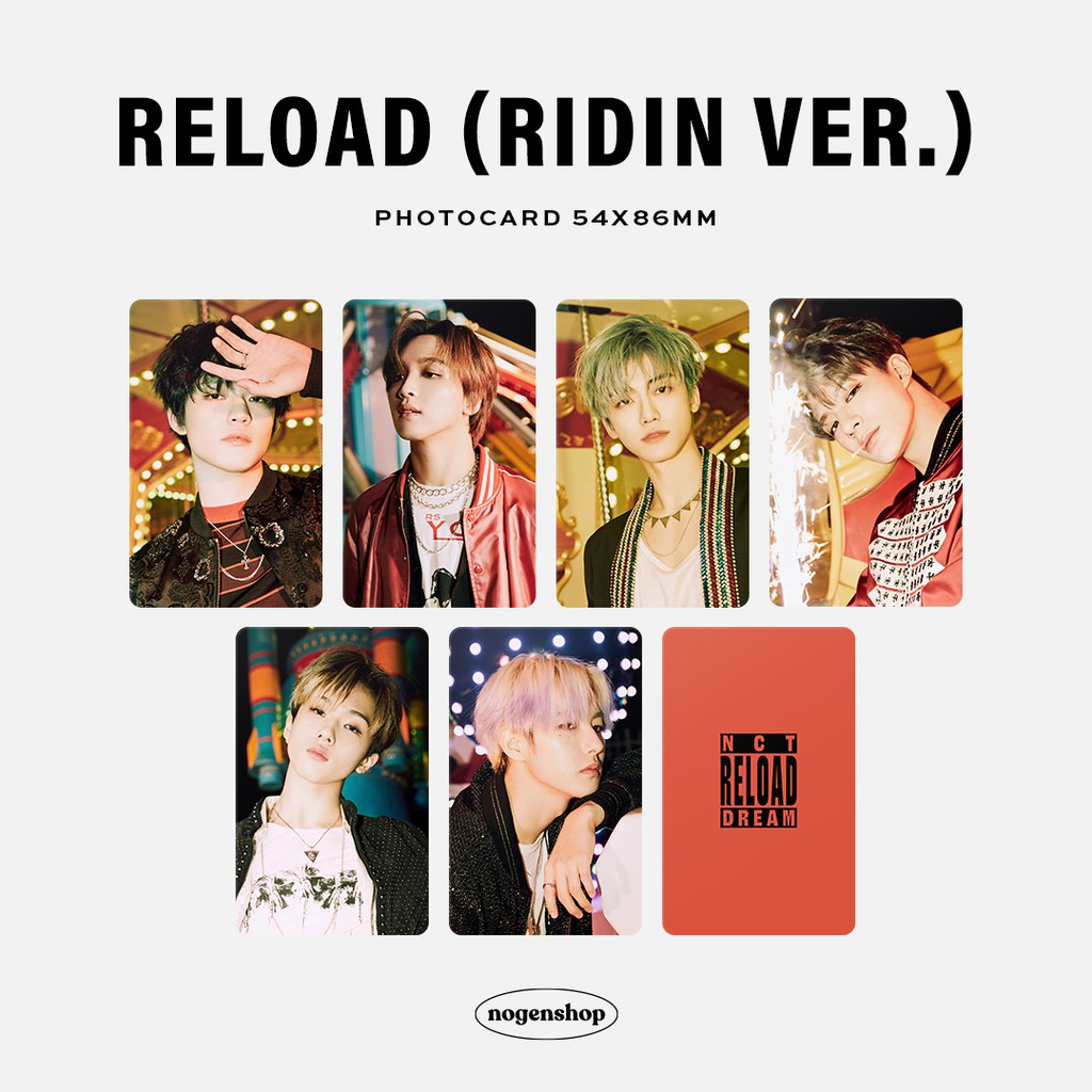 [UNOFFICIAL/FANMADE] Photocard NCT DREAM RELOAD [Ridin Ver.] | Shopee ...